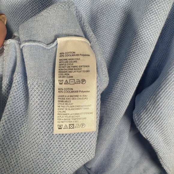 Tommy Bahama Sweater Mens 2XL Light Blue IslandZone Coolmax Quarter Zip Pullover - Picture 10 of 12